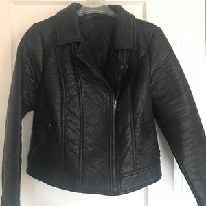 Faux leather motorcycle jacket sz XL